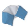 Amilian Kirschkernkissen ca. 75 x 15cm Wärmekissen Wärmekompresse Körnerkissen Kirschkernsack Kirschkern Kissen für Kinder Erwachsene ideal als Massagekissen Kältekissen Waffel Grau Dunkelblau 100% Baumwolle Oberstoff: 100% Baumwolle, Füllung: 100% Kirschkern - Image 2