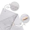 Amilian Baby Einschlagdecke, Decke, Babydecke, Fußsäck, Kuscheldecke mit Kapuze, universal für Babyschale, Autositz, Buggy Kinderwagen ca. 90x90 cm, Baumwolle, Baby Car Seat Blanket B01 Oberstoff 1: 100% Baumwolle, Oberstoff 2 : 100% Polyester, Füllung: 100% Polyester - Image 3