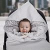 Amilian Baby Einschlagdecke, Decke, Babydecke, Fußsäck, Kuscheldecke mit Kapuze, universal für Babyschale, Autositz, Buggy Kinderwagen ca. 90x90 cm, Baumwolle, Baby Car Seat Blanket B01 Oberstoff 1: 100% Baumwolle, Oberstoff 2 : 100% Polyester, Füllung: 100% Polyester - Image 5
