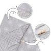 Amilian Baby Einschlagdecke, Decke, Babydecke, Fußsäck, Kuscheldecke mit Kapuze, universal für Babyschale, Autositz, Buggy Kinderwagen ca. 90x90 cm, Baumwolle, Baby Car Seat Blanket B03 Oberstoff 1: 100% Baumwolle, Oberstoff 2 : 100% Polyester, Füllung: 100% Polyester - Image 3