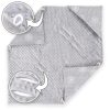 Amilian Baby Einschlagdecke, Decke, Babydecke, Fußsäck, Kuscheldecke mit Kapuze, universal für Babyschale, Autositz, Buggy Kinderwagen ca. 90x90 cm, Baumwolle, Baby Car Seat Blanket B03 Oberstoff 1: 100% Baumwolle, Oberstoff 2 : 100% Polyester, Füllung: 100% Polyester - Image 4