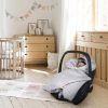 Amilian Baby Einschlagdecke, Decke, Babydecke, Fußsäck, Kuscheldecke mit Kapuze, universal für Babyschale, Autositz, Buggy Kinderwagen ca. 90x90 cm, Baumwolle, Baby Car Seat Blanket B03 Oberstoff 1: 100% Baumwolle, Oberstoff 2 : 100% Polyester, Füllung: 100% Polyester - Image 7