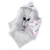 Amilian Baby Einschlagdecke, Decke, Babydecke, Fußsäck, Kuscheldecke mit Kapuze, universal für Babyschale, Autositz, Buggy Kinderwagen ca. 90x90 cm, Baumwolle, Baby Car Seat Blanket B05 Oberstoff 1: 100% Baumwolle, Oberstoff 2 : 100% Polyester, Füllung: 100% Polyester