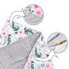 Amilian Baby Einschlagdecke, Decke, Babydecke, Fußsäck, Kuscheldecke mit Kapuze, universal für Babyschale, Autositz, Buggy Kinderwagen ca. 90x90 cm, Baumwolle, Baby Car Seat Blanket B05 Oberstoff 1: 100% Baumwolle, Oberstoff 2 : 100% Polyester, Füllung: 100% Polyester - Image 3
