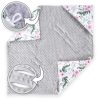Amilian Baby Einschlagdecke, Decke, Babydecke, Fußsäck, Kuscheldecke mit Kapuze, universal für Babyschale, Autositz, Buggy Kinderwagen ca. 90x90 cm, Baumwolle, Baby Car Seat Blanket B05 Oberstoff 1: 100% Baumwolle, Oberstoff 2 : 100% Polyester, Füllung: 100% Polyester - Image 4