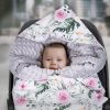 Amilian Baby Einschlagdecke, Decke, Babydecke, Fußsäck, Kuscheldecke mit Kapuze, universal für Babyschale, Autositz, Buggy Kinderwagen ca. 90x90 cm, Baumwolle, Baby Car Seat Blanket B05 Oberstoff 1: 100% Baumwolle, Oberstoff 2 : 100% Polyester, Füllung: 100% Polyester - Image 5