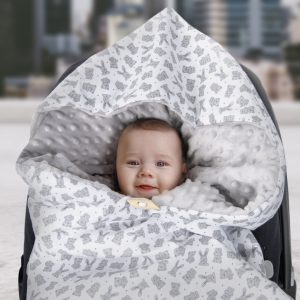 Einschlagdecke für Babyschale Kinderwagen Buggy Auto Maxi Cosi Fußsack Softshell 