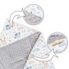 Amilian Baby Einschlagdecke, Decke, Babydecke, Fußsäck, Kuscheldecke mit Kapuze, universal für Babyschale, Autositz, Buggy Kinderwagen ca. 90x90 cm, Baumwolle, Baby Car Seat Blanket B08 Oberstoff 1: 100% Baumwolle, Oberstoff 2 : 100% Polyester, Füllung: 100% Polyester - Image 3