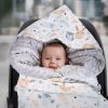 Amilian Baby Einschlagdecke, Decke, Babydecke, Fußsäck, Kuscheldecke mit Kapuze, universal für Babyschale, Autositz, Buggy Kinderwagen ca. 90x90 cm, Baumwolle, Baby Car Seat Blanket B08 Oberstoff 1: 100% Baumwolle, Oberstoff 2 : 100% Polyester, Füllung: 100% Polyester - Image 5