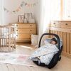 Amilian Baby Einschlagdecke, Decke, Babydecke, Fußsäck, Kuscheldecke mit Kapuze, universal für Babyschale, Autositz, Buggy Kinderwagen ca. 90x90 cm, Baumwolle, Baby Car Seat Blanket B08 Oberstoff 1: 100% Baumwolle, Oberstoff 2 : 100% Polyester, Füllung: 100% Polyester - Image 7