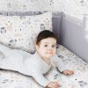 Amilian Baby Bettwäsche 7tlg Set mit Nestchen Kinderbettwäsche 100x135 Himmel Betthimmel Kinder Bettwäsche Babybettwäsche für Baby Lichtung (Vollstoffhimmel) 100% Baumwolle 100% Baumwolle Oberstoff: 100% Baumwolle, Füllung: 100% Polyester Oberstoff: 100% Baumwolle, Füllung: 100% Polyester - Image 6