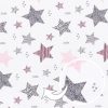 Amilian Baumwollstoff Meterware, Stoffe, Stoffreste: ca. 160cm x 50cm, zum Nähen, für Patchwork 100% Baumwolle, Baumwollstoff, Sternschnuppe Rosa 100% Baumwolle - Image 7