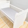 Spannbettlaken Spannbetttuch für Babybett Kinderbett Sternchen KLEIN Grau 140cm x 70cm 100% Baumwolle - Image 2