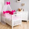 Amilian Baby Bettwäsche 7tlg Set mit Nestchen Kinderbettwäsche 100x135 Betthimmel Herzen rosa (Chiffonhimmel) 100% Baumwolle 100% Polyester Oberstoff: 100% Baumwolle, Füllung: 100% Polyester Oberstoff: 100% Baumwolle, Füllung: 100% Polyester - Image 2