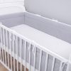 Amilian Bettumrandung Nest Kopfschutz Nestchen Bettnestchen Baby Kantenschutz Bettausstattung Einfarbig: Grau (210x30) Oberstoff: 100% Baumwolle, Füllung: 100% Polyester - Image 2