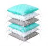 Amilian Bettumrandung Babybett weich Nestchen Kantenschutz Bettnestchen Kopfumrandung 210 cm für Laufstall Hausbett Kinder Kissen Polster (Design47) Oberstoff: 100% Baumwolle, Füllung: 100% Polyester