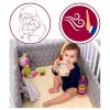 Amilian Bettumrandung Nest Kopfschutz Sternchen Grau mit STICKEREI Bettnestchen Baby Kantenschutz (210cm (für das Babybett 140x70cm- Kopfschutz)) Oberstoff: 100% Baumwolle, Füllung: 100% Polyester - Image 4