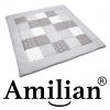 Amilian Krabbeldecke Patchworkdecke Spieldecke Decke (M032) (145x145 cm) Oberstoff: 100% Baumwolle, Füllung: 100% Polyester - Image 7