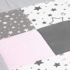 Amilian Krabbeldecke Patchworkdecke Spieldecke Decke (M059) (125x125 cm) Oberstoff: 100% Baumwolle, Füllung: 100% Polyester - Image 5