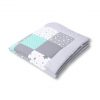 Amilian Baby Krabbeldecke Patchworkdecke als Geschenk Spieldecke Decke Kuscheldecke Spielmatte Kinder Baumwolle Patchwork Krabbelmatte M058 125x125cm Oberstoff: 100% Baumwolle, Füllung: 100% Polyester - Image 2