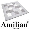 Amilian Krabbeldecke Patchworkdecke Spieldecke Decke (M032) (105x105 cm) Oberstoff: 100% Baumwolle, Füllung: 100% Polyester - Image 7