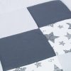 Amilian Baby Krabbeldecke Patchworkdecke als Geschenk Spieldecke Laufgittereinlage Kuscheldecke Spielmatte Matte Baumwolle Patchwork M104 (125x125cm) Oberstoff: 100% Baumwolle, Füllung: 100% Polyester - Image 4