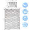 Amilian Kinderbettwäsche 2-teilig 100% Baumwolle Bettwäsche Babybettwäsche für Baby Bettbezug 100 x 135cm, Kopfkissenbezug 40 x 60 cm, Pünktchen Grau 100% Baumwolle - Image 2