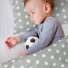 Amilian Kinderbettwäsche 2-teilig 100% Baumwolle Bettwäsche Babybettwäsche für Baby Bettbezug 100 x 135cm, Kopfkissenbezug 40 x 60 cm, Pünktchen Grau 100% Baumwolle - Image 3