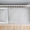 Amilian Kinderbettwäsche 2-teilig 100% Baumwolle Bettwäsche Babybettwäsche für Baby Bettbezug 100 x 135cm, Kopfkissenbezug 40 x 60 cm, Pünktchen Grau 100% Baumwolle - Image 4