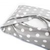 Amilian Kinderbettwäsche 2-teilig 100% Baumwolle Bettwäsche Babybettwäsche für Baby Bettbezug 100 x 135cm, Kopfkissenbezug 40 x 60 cm, Pünktchen Grau 100% Baumwolle - Image 5