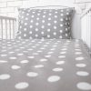 Amilian Kinderbettwäsche 2-teilig 100% Baumwolle Bettwäsche Babybettwäsche für Baby Bettbezug 100 x 135cm, Kopfkissenbezug 40 x 60 cm, Pünktchen Grau 100% Baumwolle - Image 6