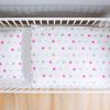 Amilian Kinderbettwäsche 2-teilig 100% Baumwolle Babybettwäsche für Baby Bettbezug 100x135cm, Kopfkissenbezug 40x60cm, Sternchen Groß Rosa 100% Baumwolle - Image 4