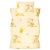 Amilian Kinderbettwäsche 2-teilig 100% Baumwolle Babybettwäsche für Baby Bettbezug 100x135cm, Kopfkissenbezug 40x60cm, Bär auf der Leiter Ecru 100% Baumwolle