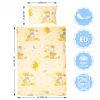 Amilian Kinderbettwäsche 2-teilig 100% Baumwolle Babybettwäsche für Baby Bettbezug 100x135cm, Kopfkissenbezug 40x60cm, Bär auf der Leiter Ecru 100% Baumwolle - Image 2