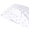 Amilian Kinderbettwäsche 2-teilig Babybettwäsche für Baby Bettbezug 100x135cm, Kopfkissenbezug 40x60cm, Sternchen Grau auf Weiß Sternchen Grau 100% Baumwolle - Image 5