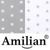 Amilian Kinderbettwäsche 2-teilig Babybettwäsche für Baby Bettbezug 100x135cm, Kopfkissenbezug 40x60cm, Sternchen Grau auf Weiß Sternchen Grau 100% Baumwolle - Image 7