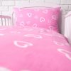 Amilian Kinderbettwäsche 2-teilig 100% Baumwolle Babybettwäsche für Baby Bettbezug 100x135cm, Kopfkissenbezug 40x60cm, Herzen Rosa 100% Baumwolle - Image 6