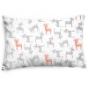 Amilian Dekoratives Kissen 60x40 cm Dekokissen mit Füllung; Zierkissen mit Kissenbezug; Kopfkissen Sofakissen für Schlafzimmer Kinder Deko Hirschbaby 100% Baumwolle Oberstoff 100% Polypropylen, Füllung 100% Polyester