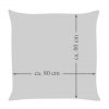 Amilian Dekokissen Kissenbezug Kissen 80cm x 80cm Tupfen Grau 100% Baumwolle - Image 6