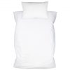 Amilian Kinderbettwäsche 2-teilig 100% Baumwolle Babybettwäsche für Baby Bettbezug 100x135cm, Kopfkissenbezug 40x60cm, Tupfen Grau Hellgrau 100% Baumwolle
