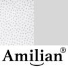 Amilian Kinderbettwäsche 2-teilig 100% Baumwolle Babybettwäsche für Baby Bettbezug 100x135cm, Kopfkissenbezug 40x60cm, Tupfen Grau Hellgrau 100% Baumwolle - Image 7