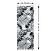 Kirschkernkissen 55 x 20cm Wärmekissen Wärmekompresse für Kinder Erwachsene Monstera Grau Oberstoff: 100% Baumwolle, Füllung: 100% Kirschkern - Image 2
