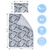 Amilian Kinderbettwäsche 2-teilig 100% Baumwolle Babybettwäsche für Baby Bettbezug 100x135cm, Kopfkissenbezug 40x60cm, Monstera Grau 100% Baumwolle - Image 2
