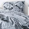 Amilian Kinderbettwäsche 2-teilig 100% Baumwolle Babybettwäsche für Baby Bettbezug 100x135cm, Kopfkissenbezug 40x60cm, Monstera Grau 100% Baumwolle - Image 6