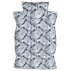 Amilian Kinderbettwäsche 2-teilig 100% Baumwolle Babybettwäsche für Baby Bettbezug 100x135cm, Kopfkissenbezug 40x60cm, Monstera Grau 100% Baumwolle - Image 8
