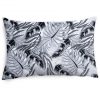 Amilian Dekokissen Kissenbezug Kissen 60cm x 40cm Monstera Grau 100% Baumwolle