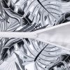 Amilian Dekokissen Kissenbezug Kissen 60cm x 40cm Monstera Grau 100% Baumwolle - Image 5
