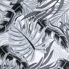 Amilian Dekokissen Kissenbezug Kissen 60cm x 40cm Monstera Grau 100% Baumwolle - Image 8