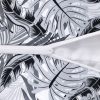 Amilian Dekokissen Kissenbezug Kissen 80cm x 80cm Monstera Grau 100% Baumwolle - Image 5