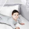 Amilian Baby Bettwäsche 7tlg Set mit Nestchen Kinderbettwäsche 100×135 Betthimmel Babybettwäsche für Baby Tupfen Grau Hellgrau (Chiffonhimmel) 100% Baumwolle 100% Polyester Oberstoff: 100% Baumwolle, Füllung: 100% Polyester Oberstoff: 100% Baumwolle, Füllung: 100% Polyester - Image 6
